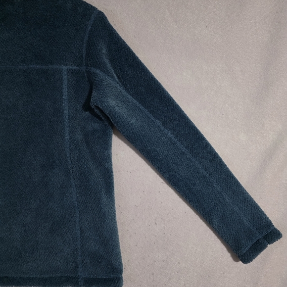 Patagonia Wavy Blue Tide Pool Blue X Dye Re Tool Snap T Fleece Pullover Size S - Picture 11 of 12